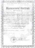 CK SHENKOS koncesní listina