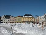 Bruntál, Nám. Míru, zima
